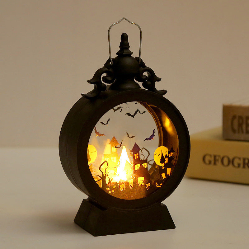 Lanterne Hantée Éternelle – Lueur Rétro Halloween