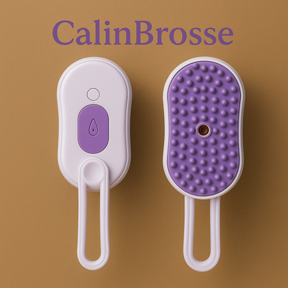 CalinBrosse – Brosse vapeur douce 3-en-1 pour animaux de compagnie